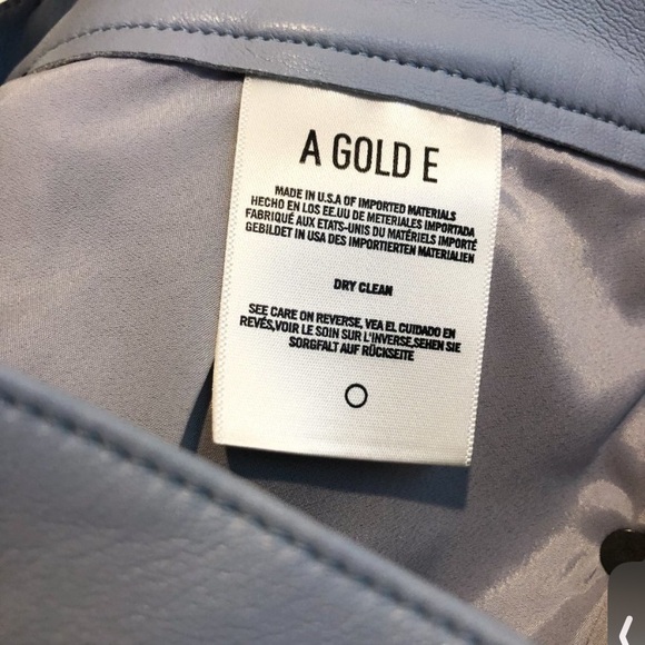 AGOLDE 90's Pinch Marlin Blue Classic Recycled Leather Straight Leg Pants 31 NWT - Picture 2 of 11